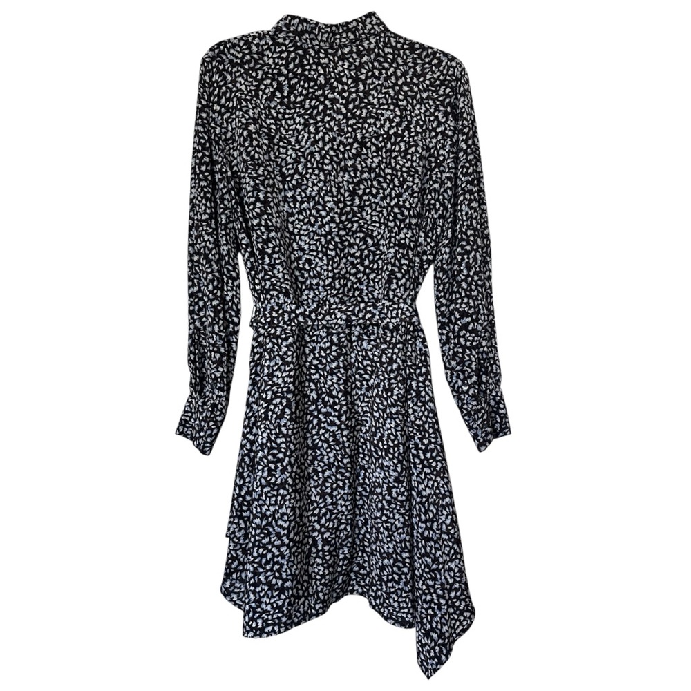 CLUB MONACO Printed 100% Silk Mini Dress with Slip Sz M - Picture 14 of 15